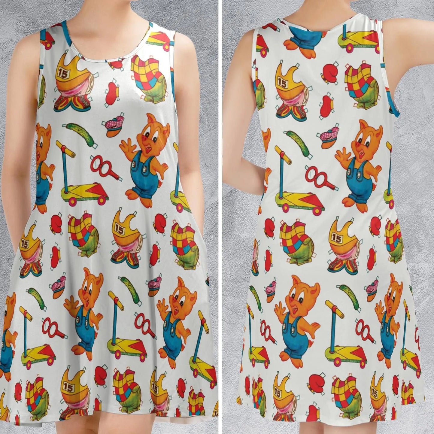 Casual Sleeveless Dress - FLME5ZC2