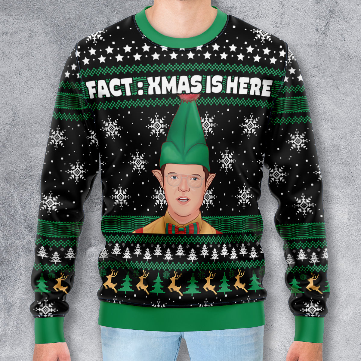 Ugly Christmas Sweatshirt - Q4TLJK9W
