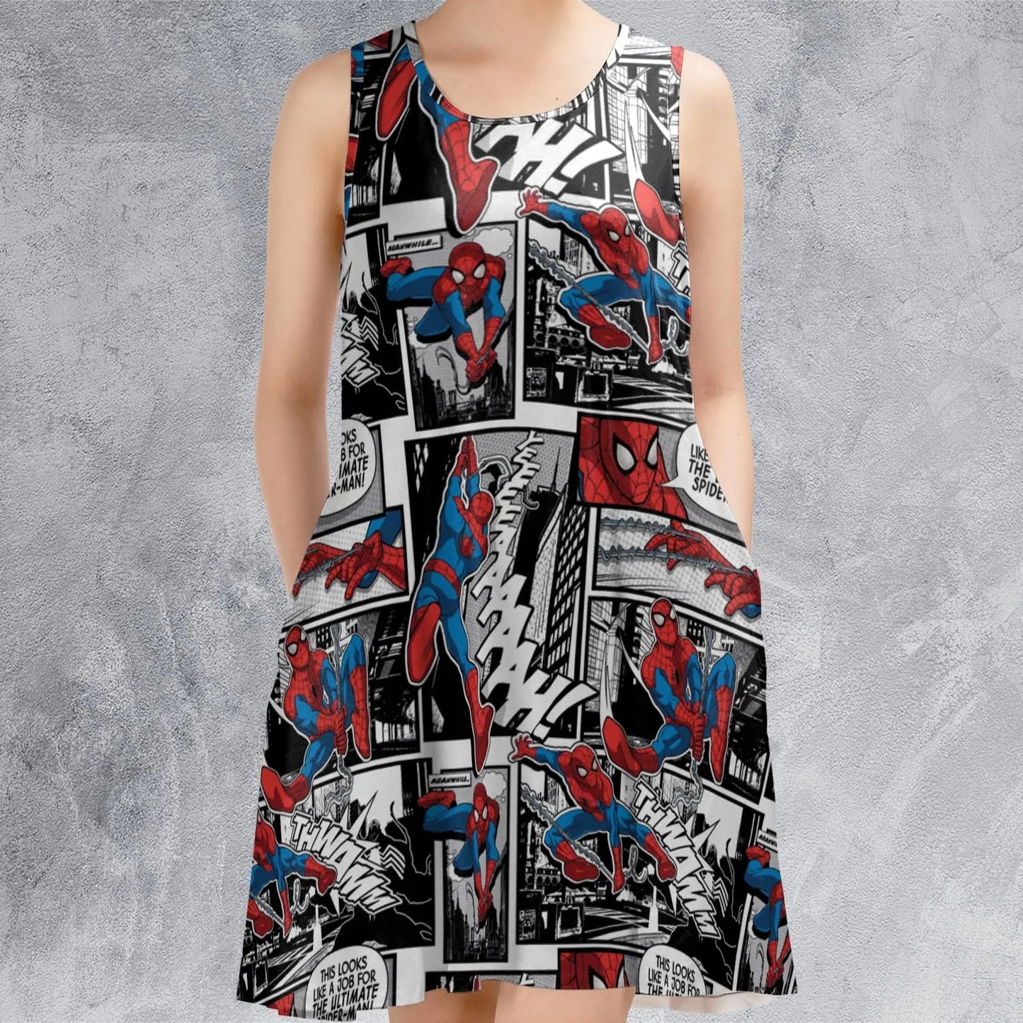 Casual Sleeveless Dress - C56CR83K
