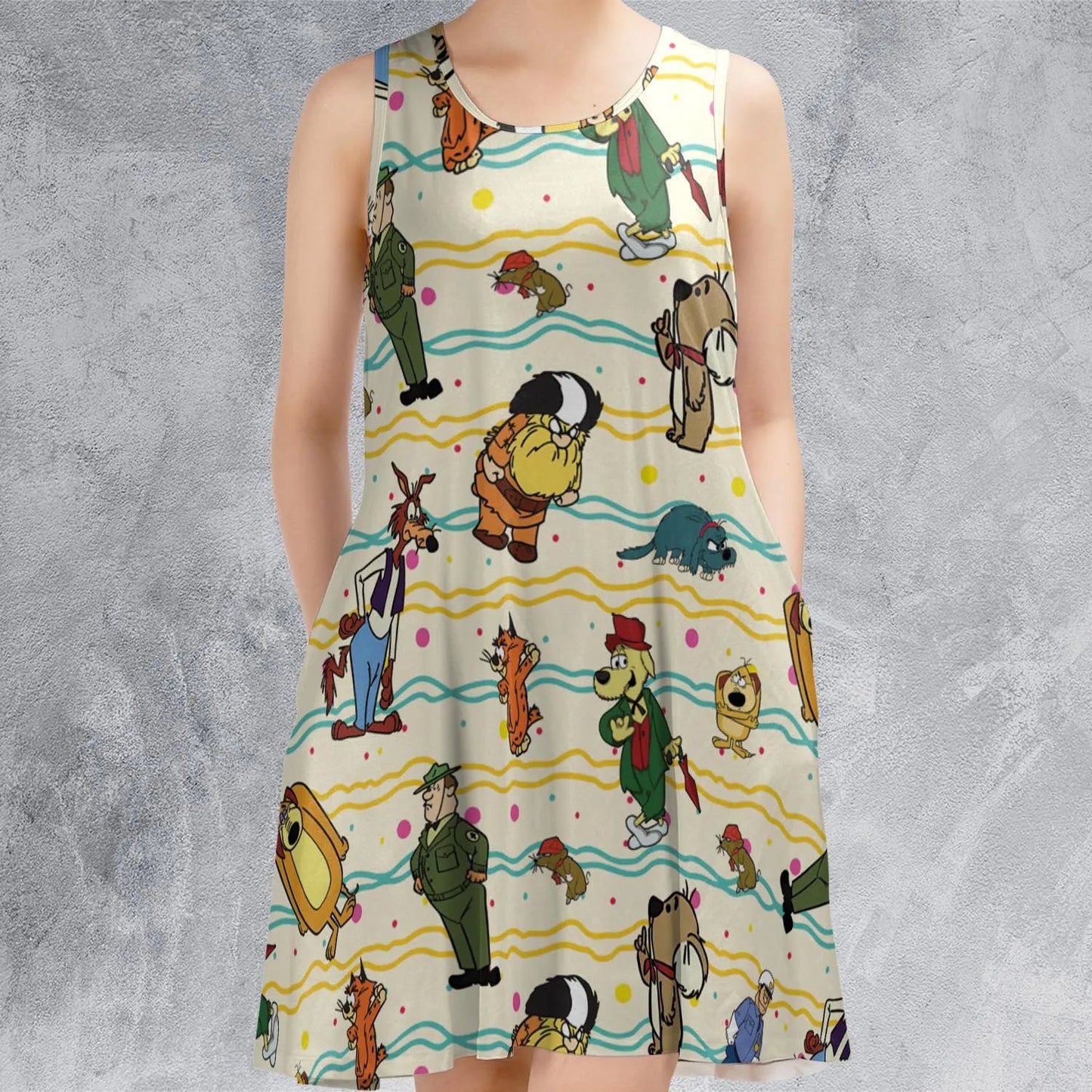 Casual Sleeveless Dress - 1SFLEL4A