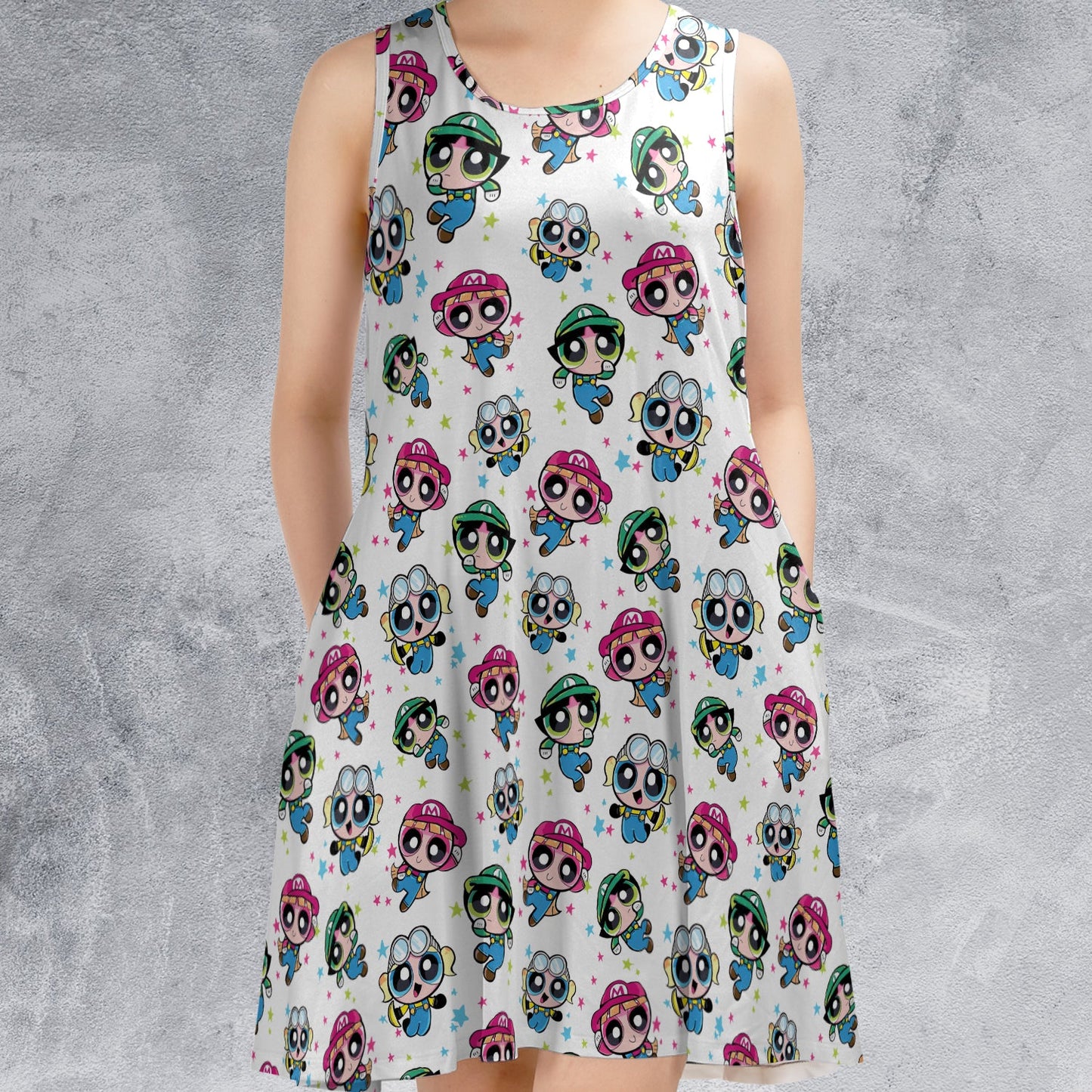 Casual Sleeveless Dress - HZM83V13