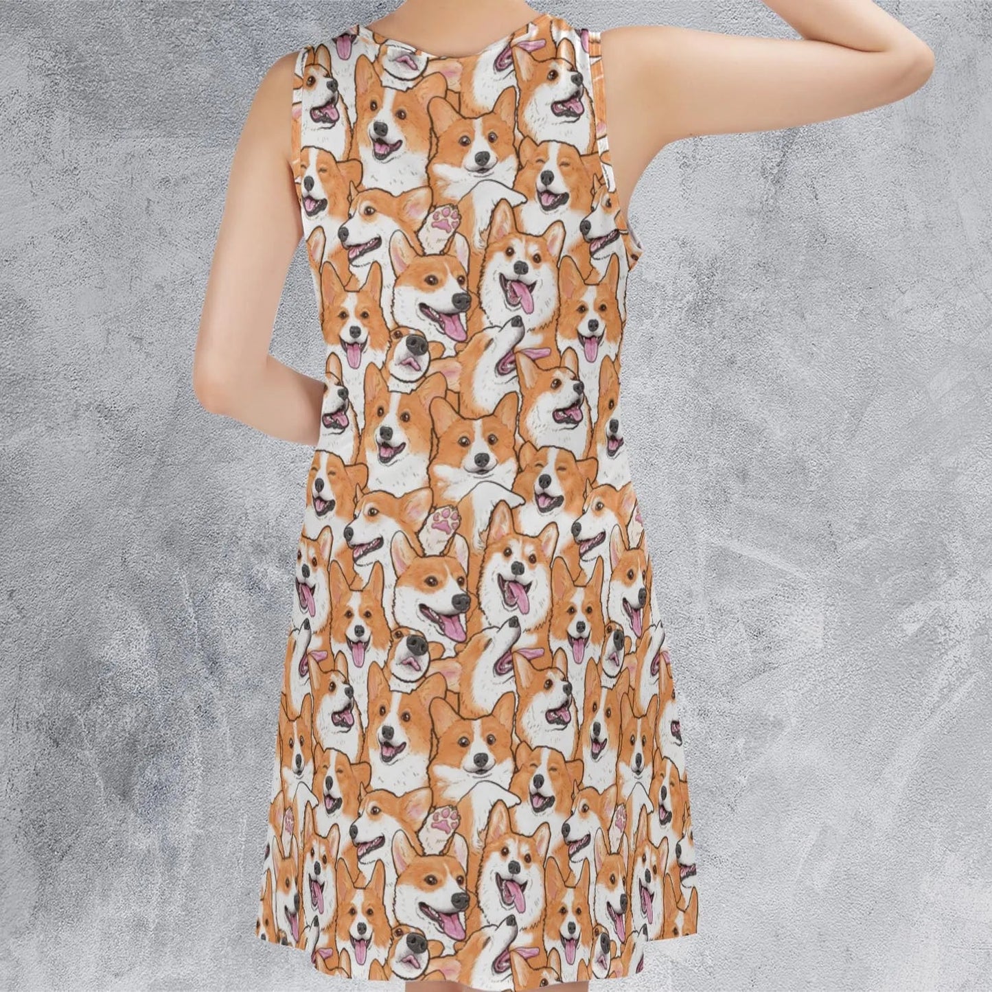 Casual Sleeveless Dress - VE85YMYV