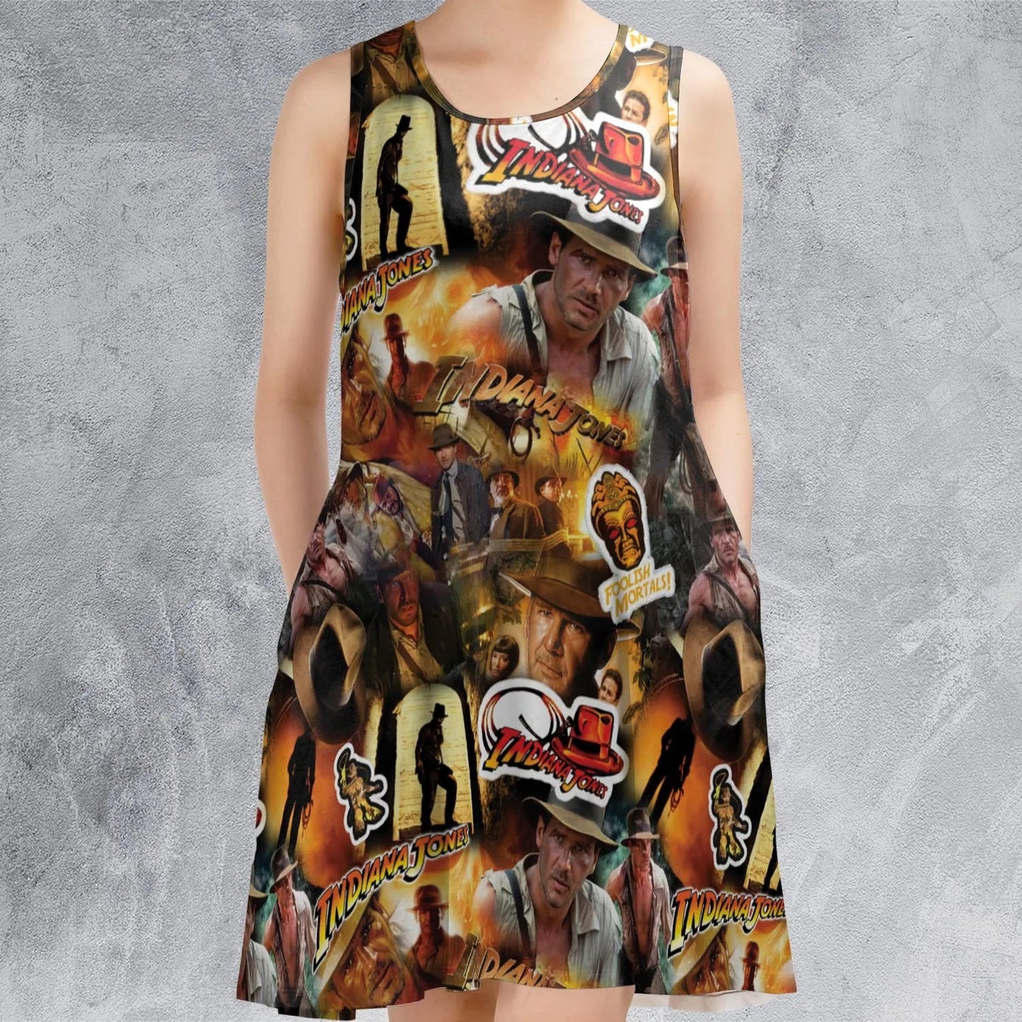 Casual Sleeveless Dress - QHZH1YSF