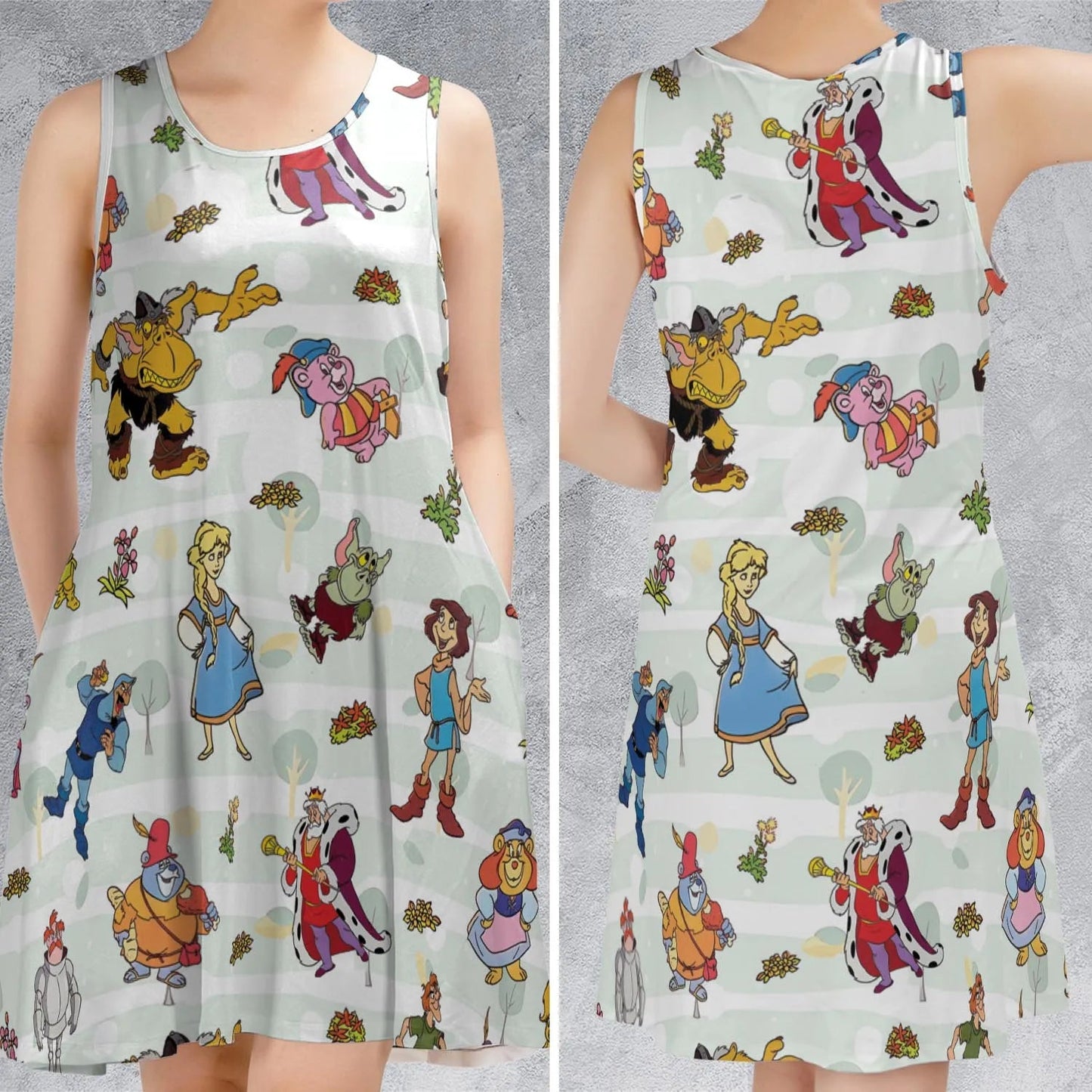 Casual Sleeveless Dress - VCX2AZRE