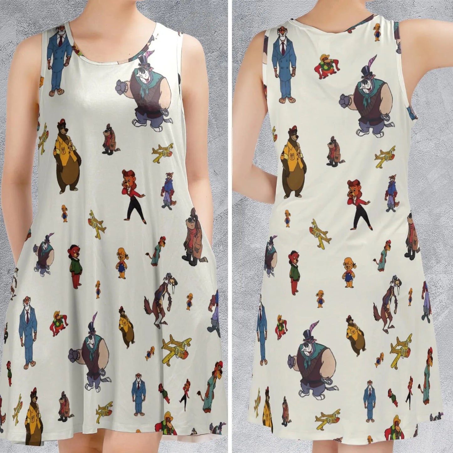 Casual Sleeveless Dress - E6H9MS2B