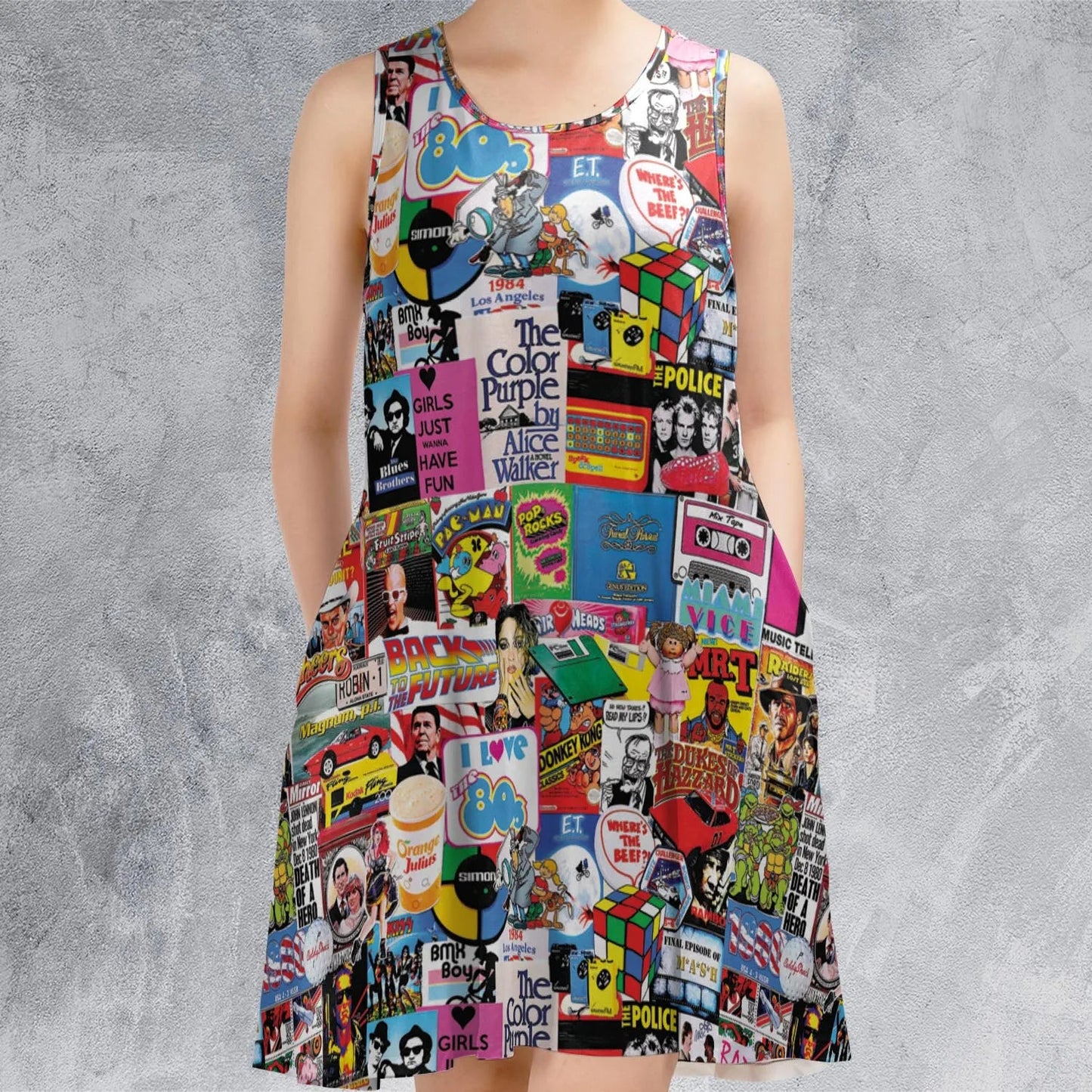 Casual Sleeveless Dress - X18BMV5H