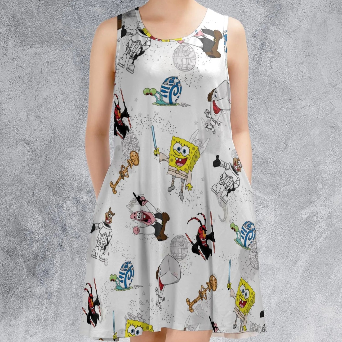 Casual Sleeveless Dress - QD91XAZH
