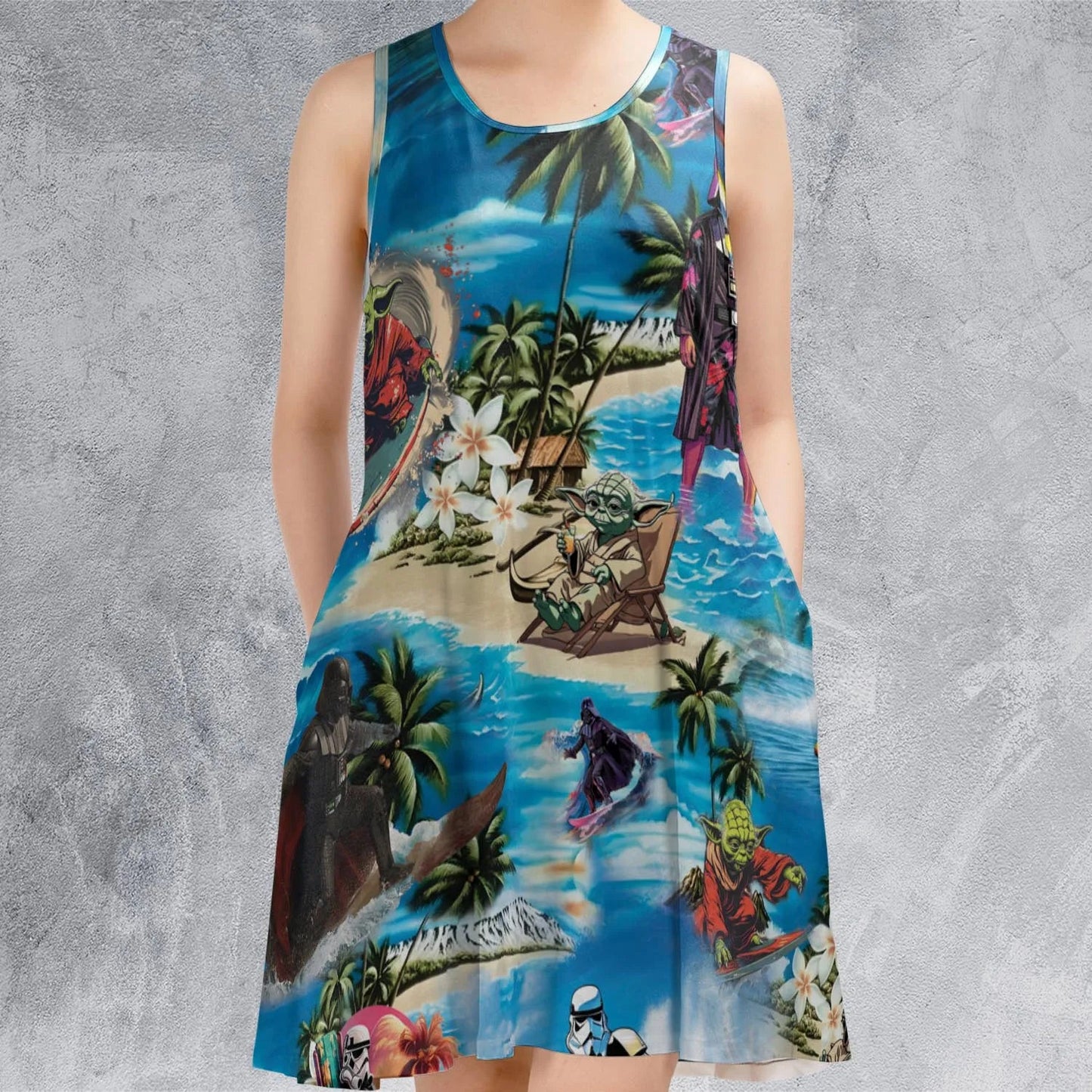 Casual Sleeveless Dress - FDRU5J96