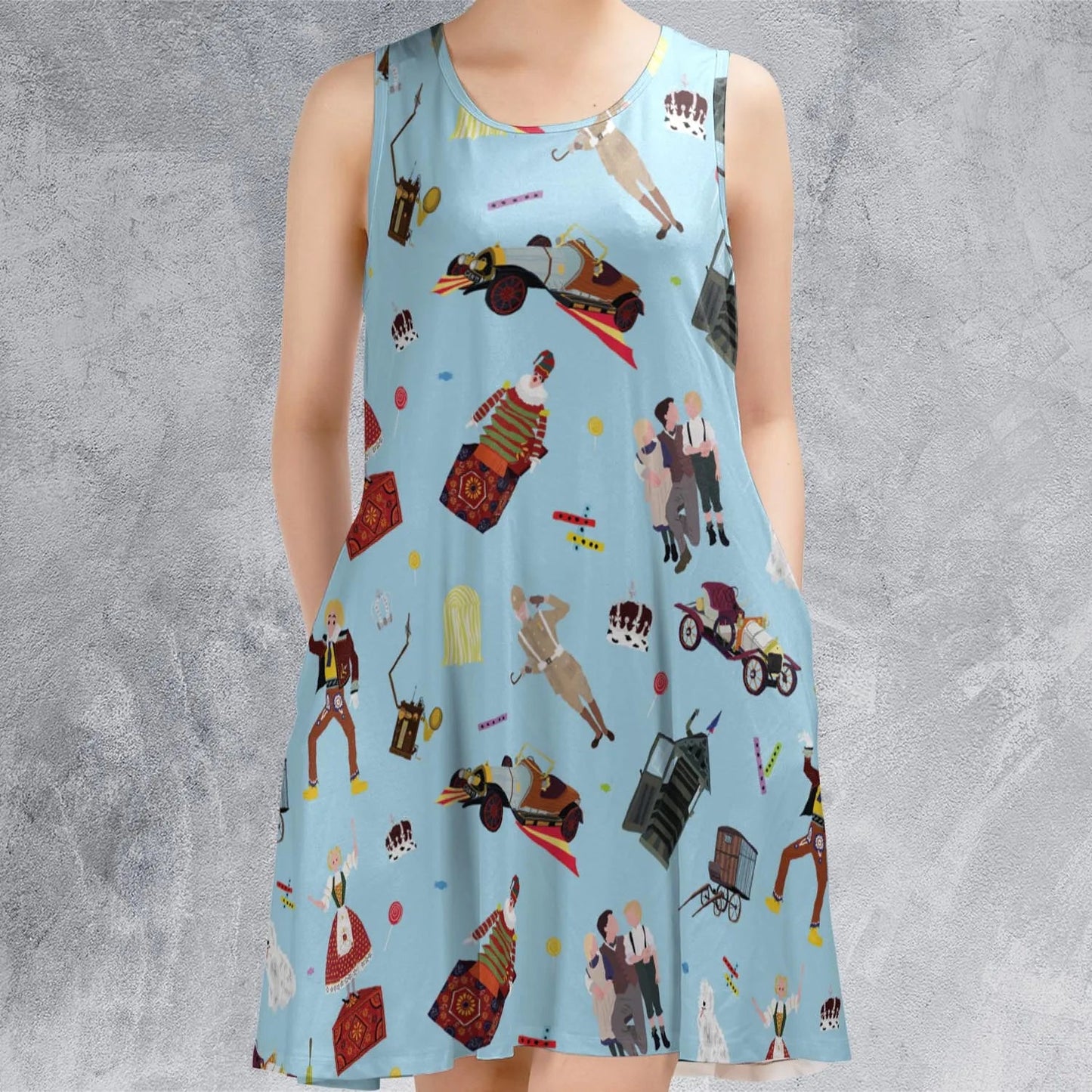 Casual Sleeveless Dress - 2261LAK1