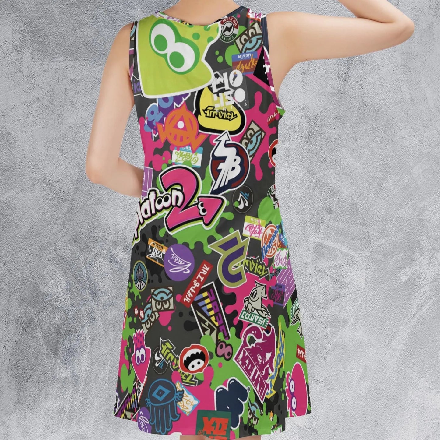 Casual Sleeveless Dress - 379AW5MH