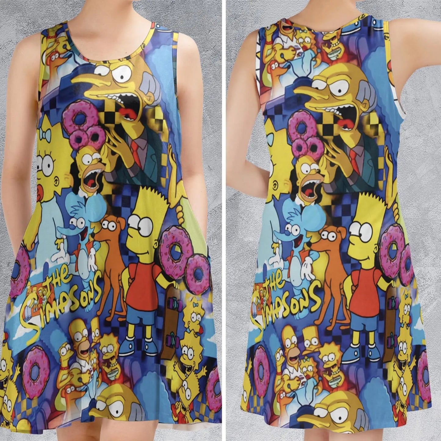 Casual Sleeveless Dress - H3CEA914