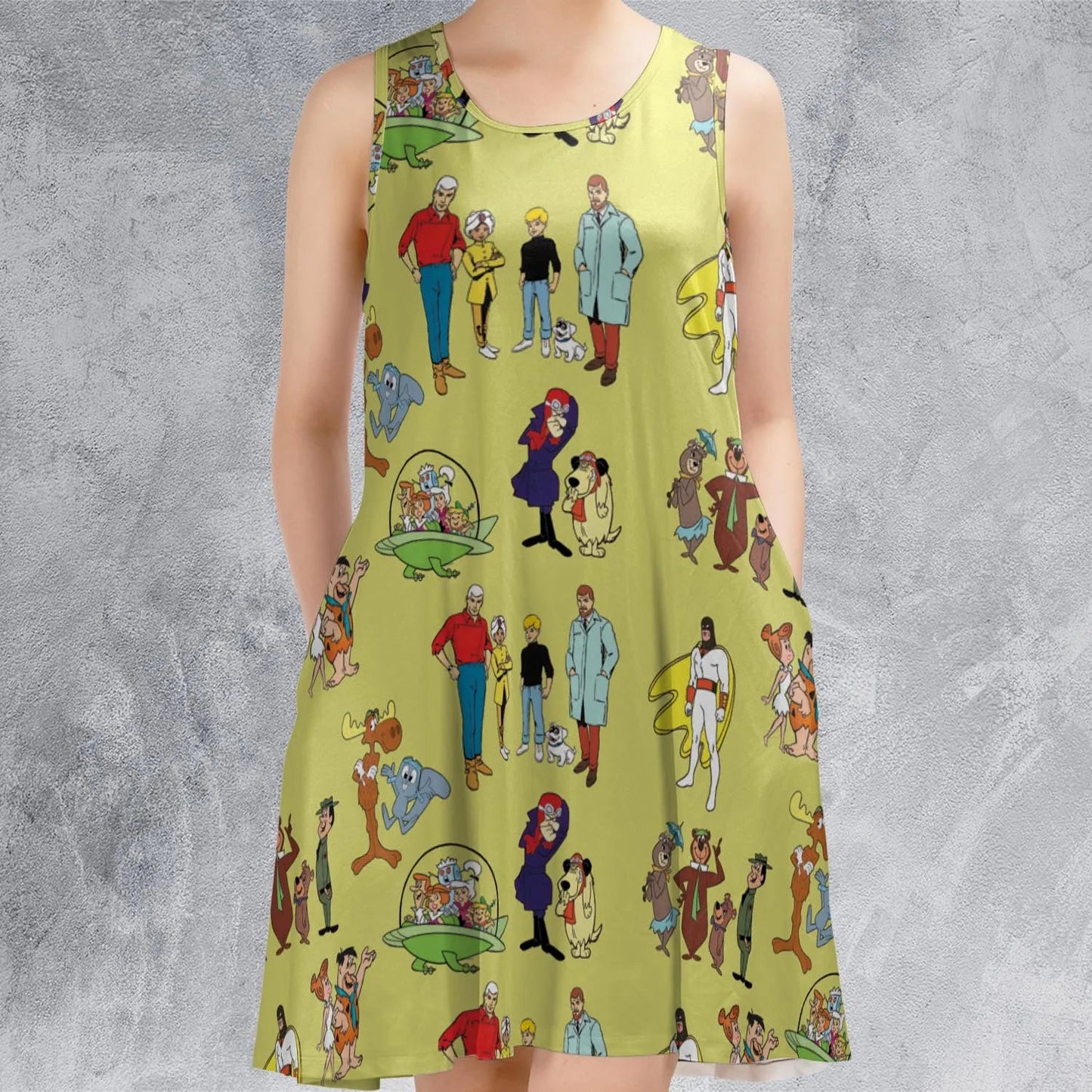 Casual Sleeveless Dress - YY1AU2LB