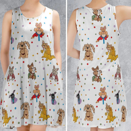 Casual Sleeveless Dress - 598JYQXN