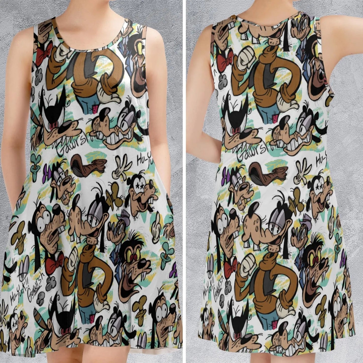 Casual Sleeveless Dress - VCNZEFR6