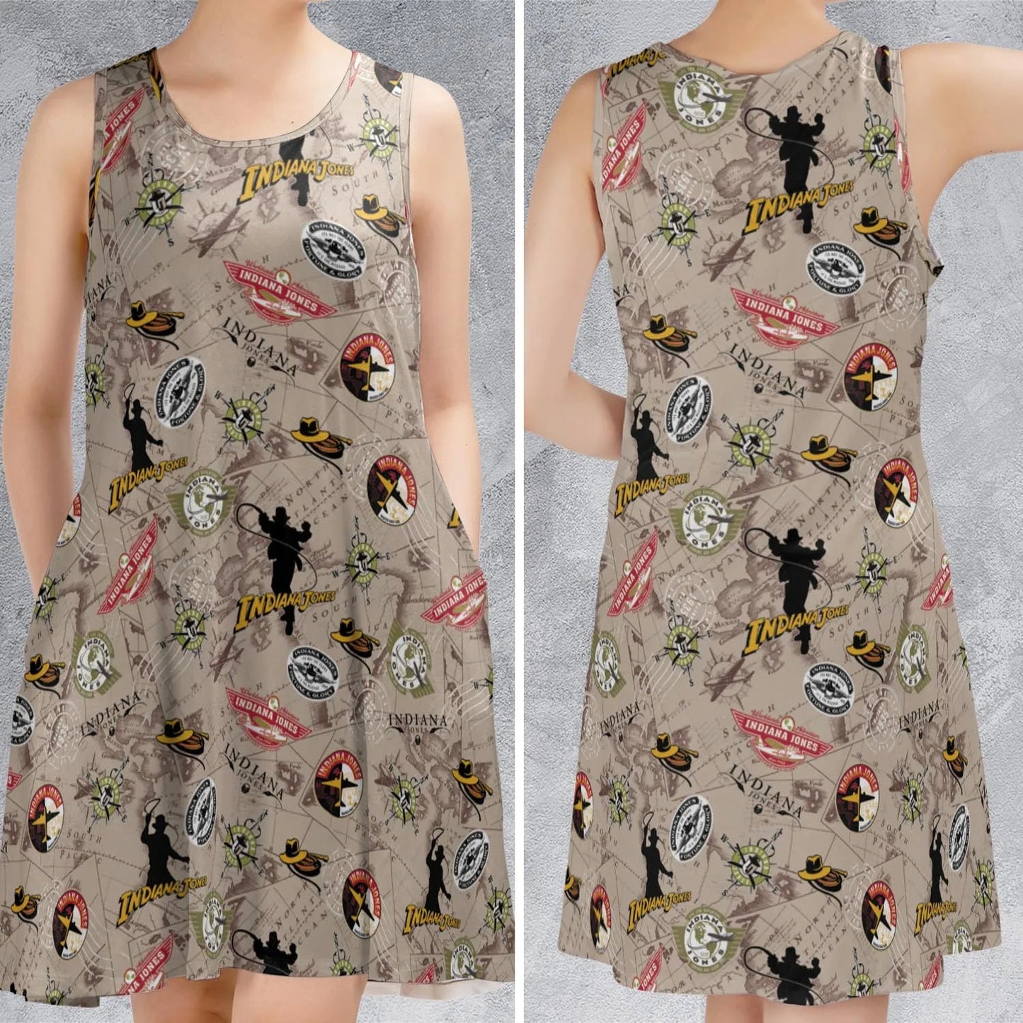 Casual Sleeveless Dress - 1W1Y9L2H