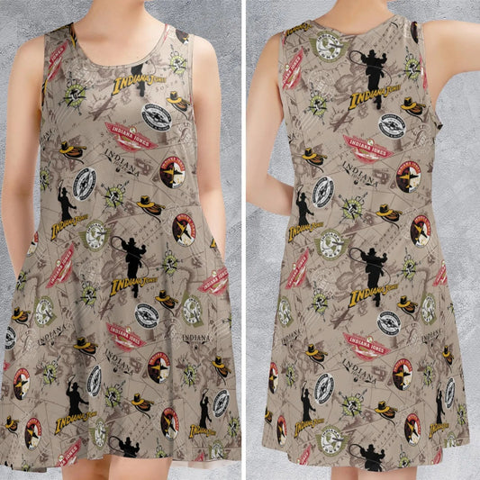 Casual Sleeveless Dress - 1W1Y9L2H