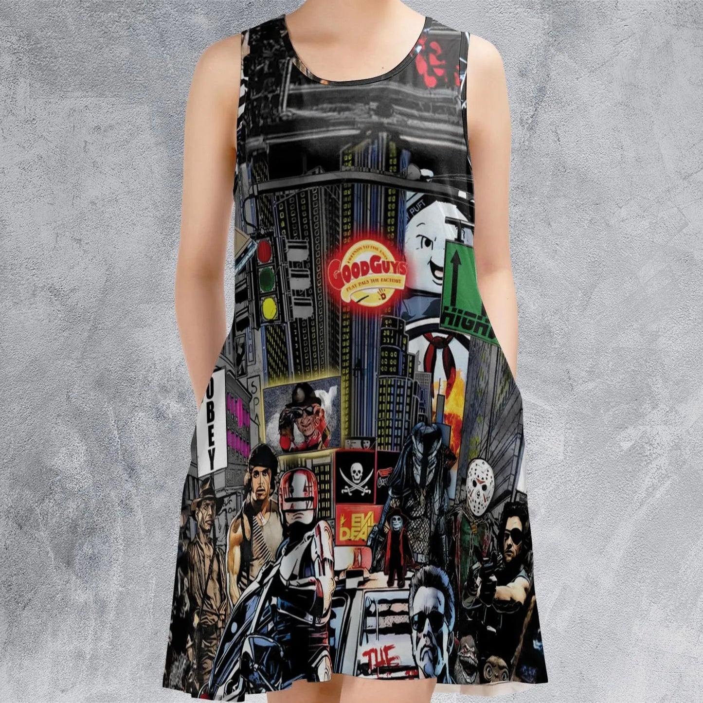 Casual Sleeveless Dress - W91QDFRB