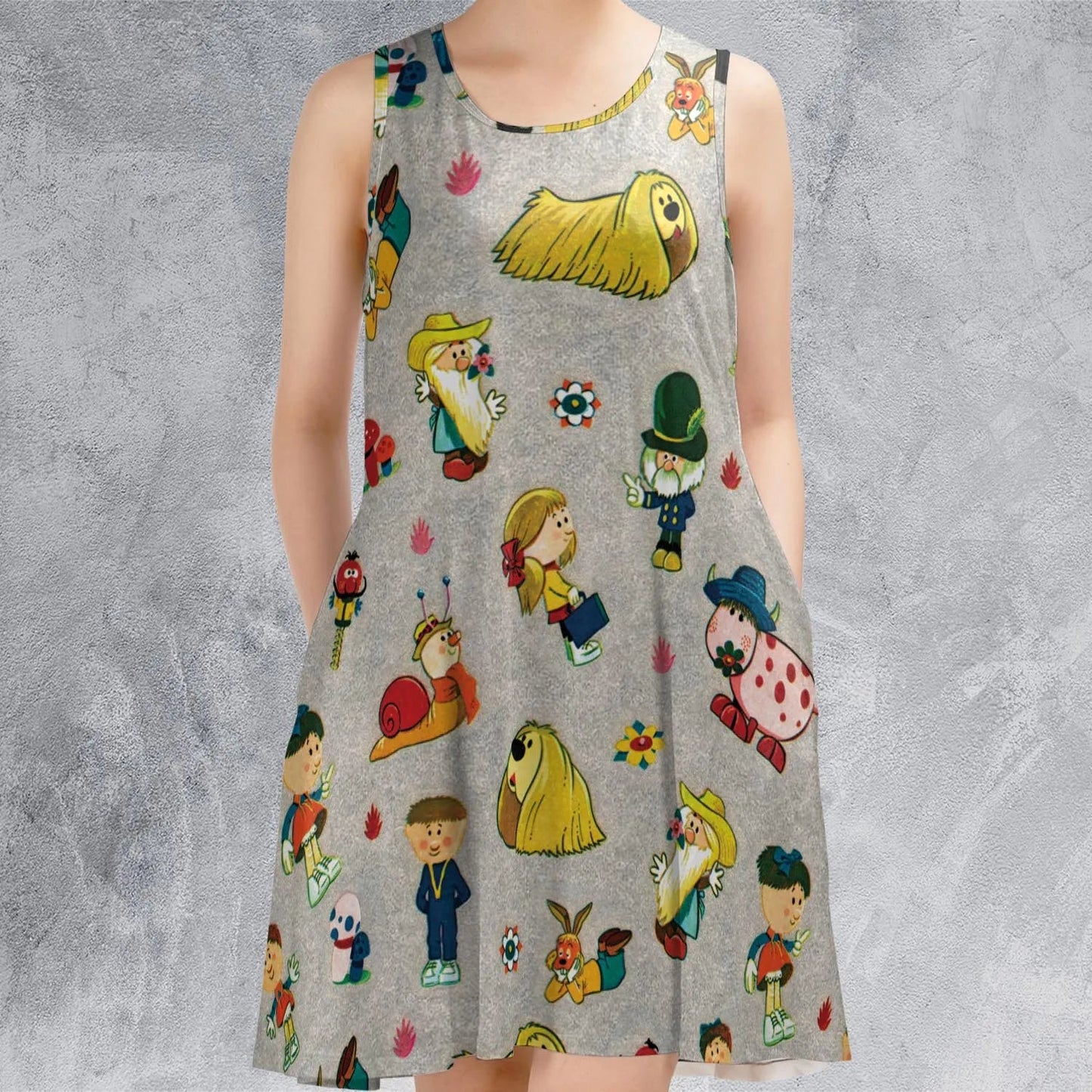 Casual Sleeveless Dress - L62G83N9