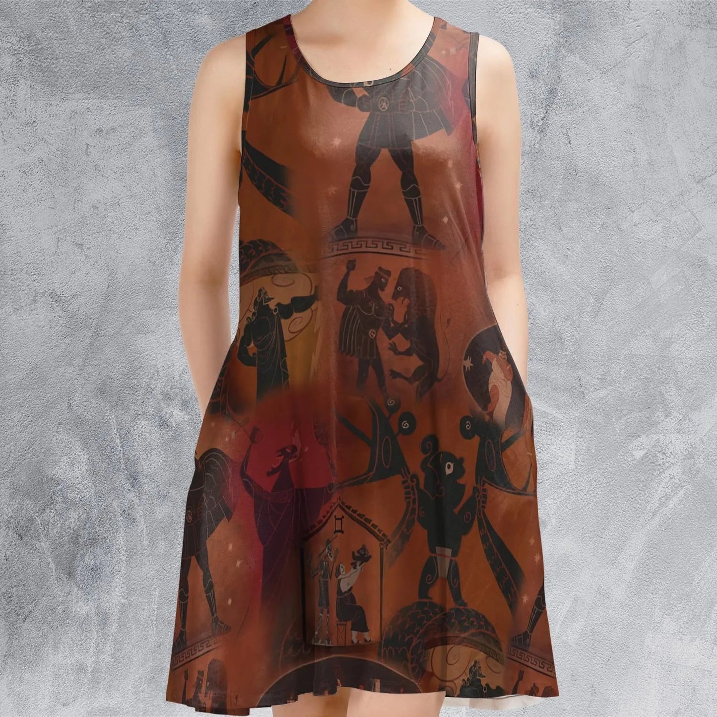 Casual Sleeveless Dress - H3YQWMZ5
