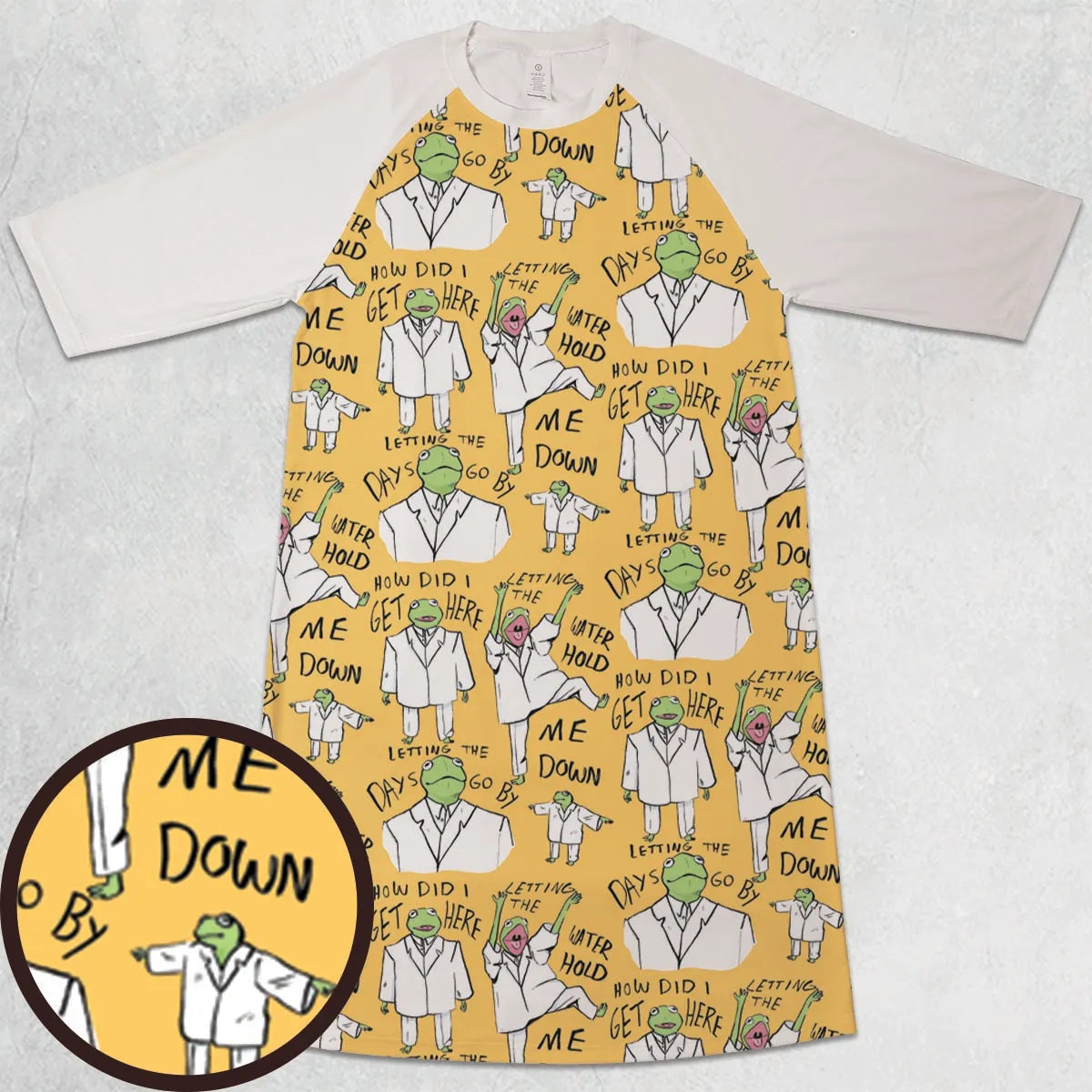 3/4 Sleeve Raglan Dress - 89RWEMAH