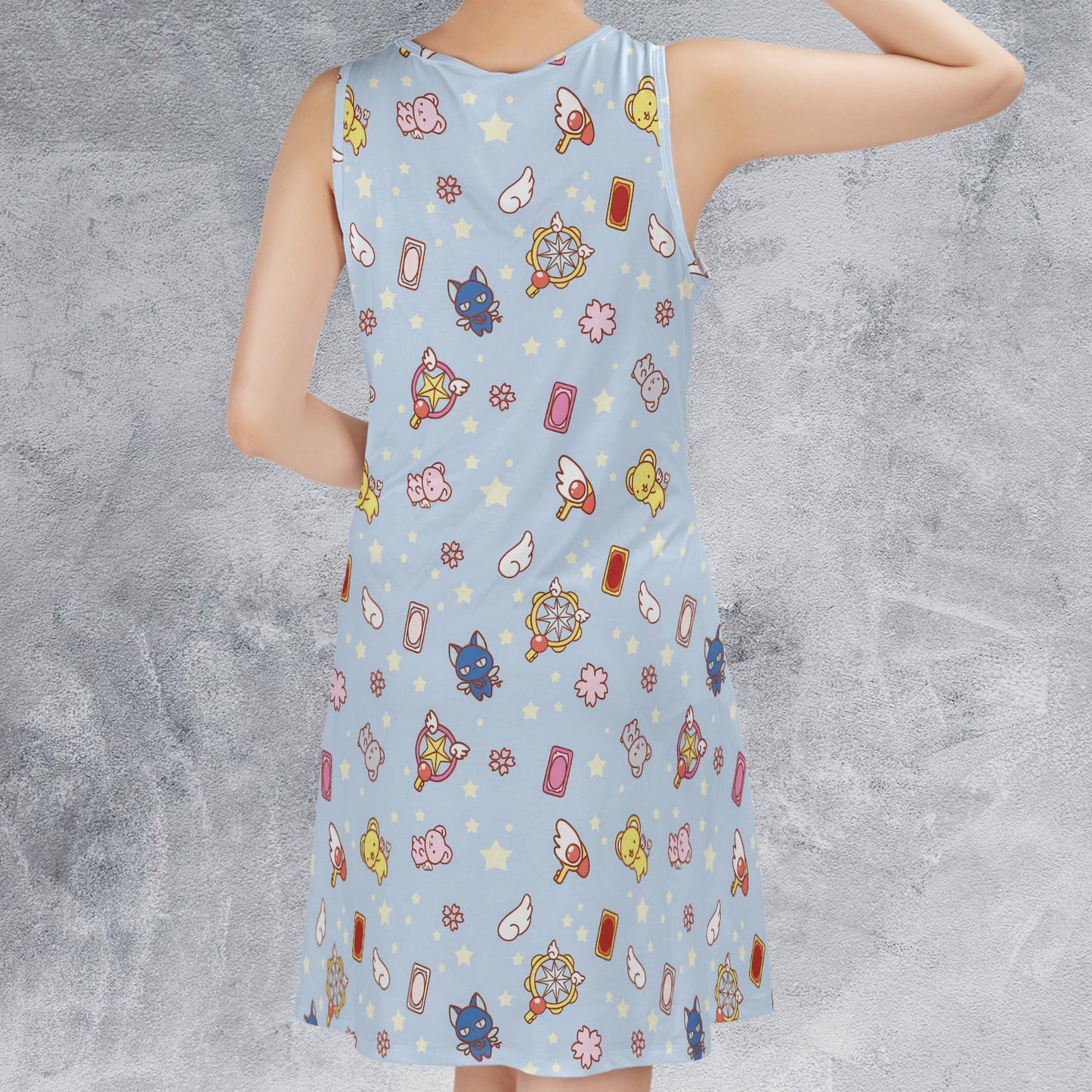 Casual Sleeveless Dress - D8CQ3HGQ