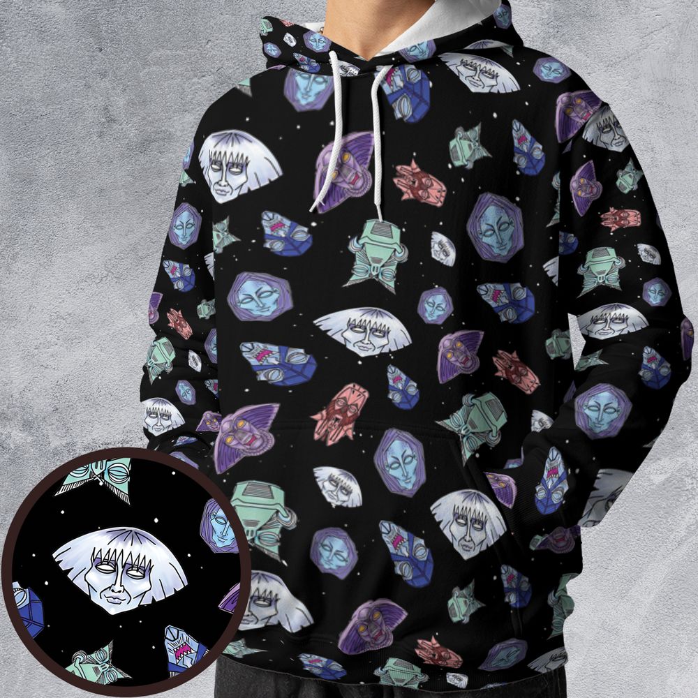 All-over Print Hoodie - 7M8HUFFW -  - 1