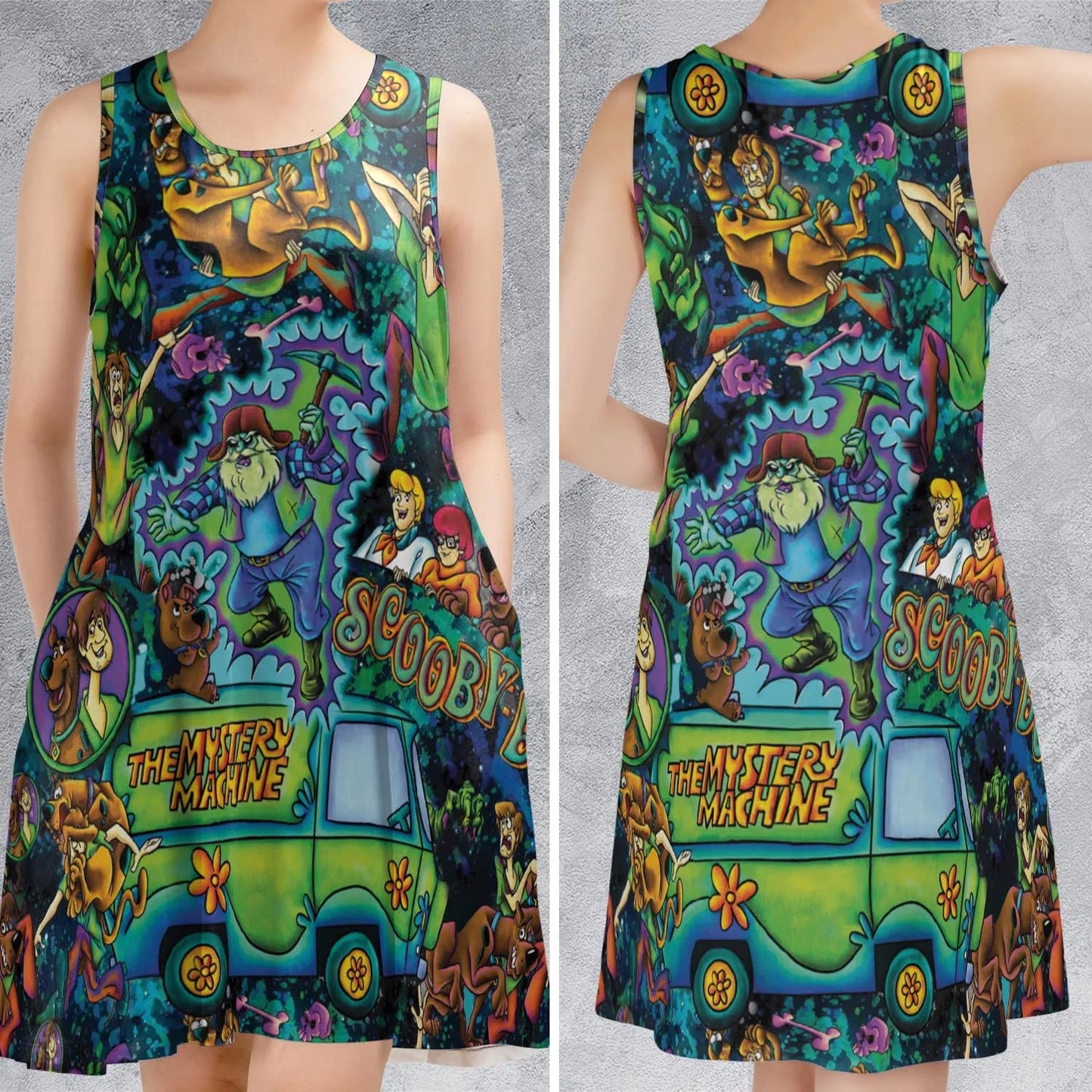 Casual Sleeveless Dress - 17U3QWVT