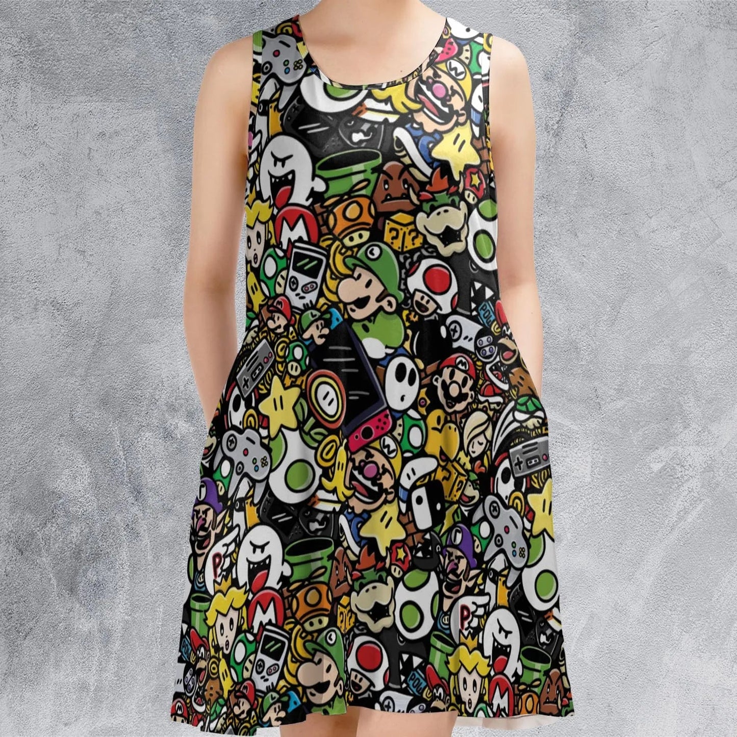 Casual Sleeveless Dress - FDNGDKV5