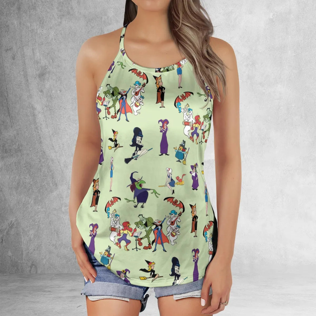 Lattice Back Tank Top - T5PZLUEB