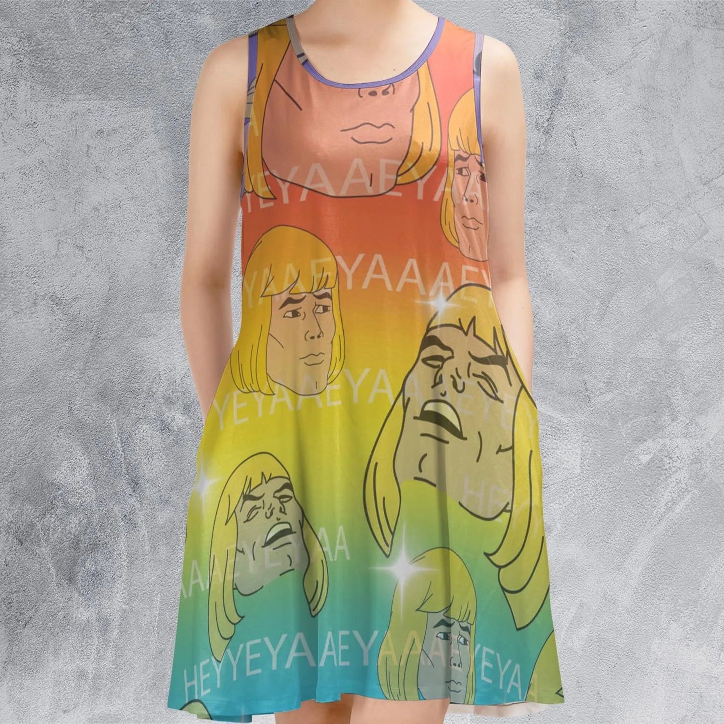 Casual Sleeveless Dress - J137TFGC