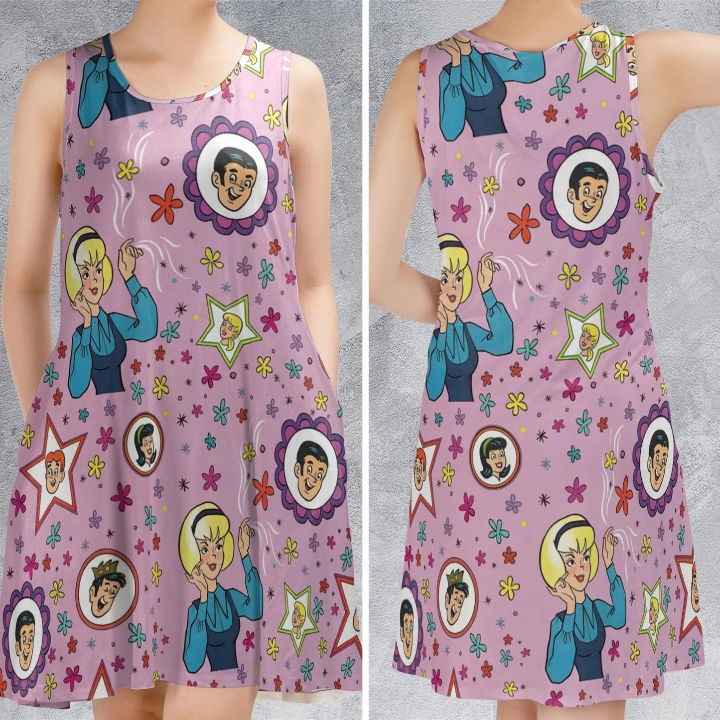 Casual Sleeveless Dress - XEF4VS5T