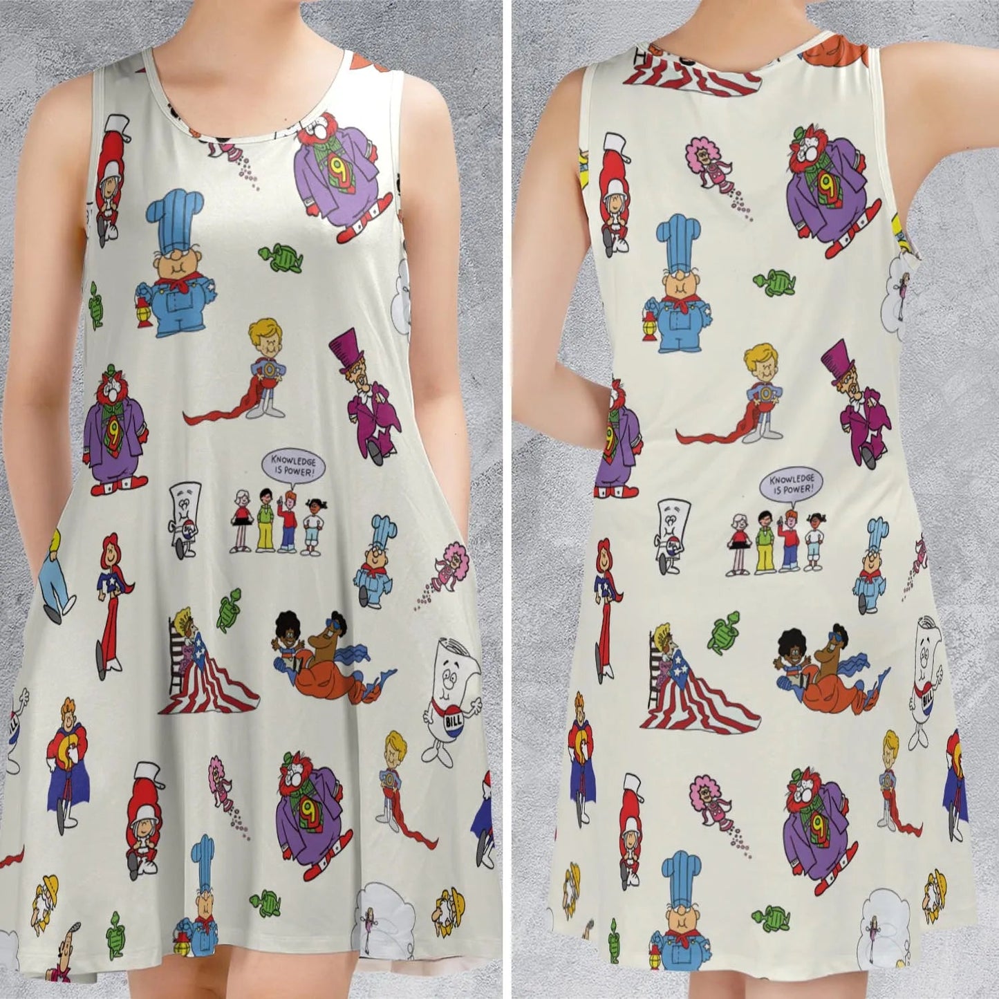 Casual Sleeveless Dress - NMYUMSLR