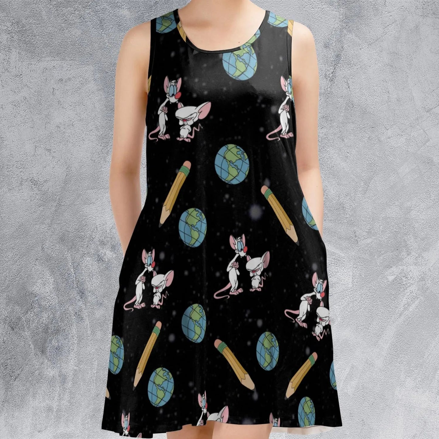 Casual Sleeveless Dress - PUFHJHBB