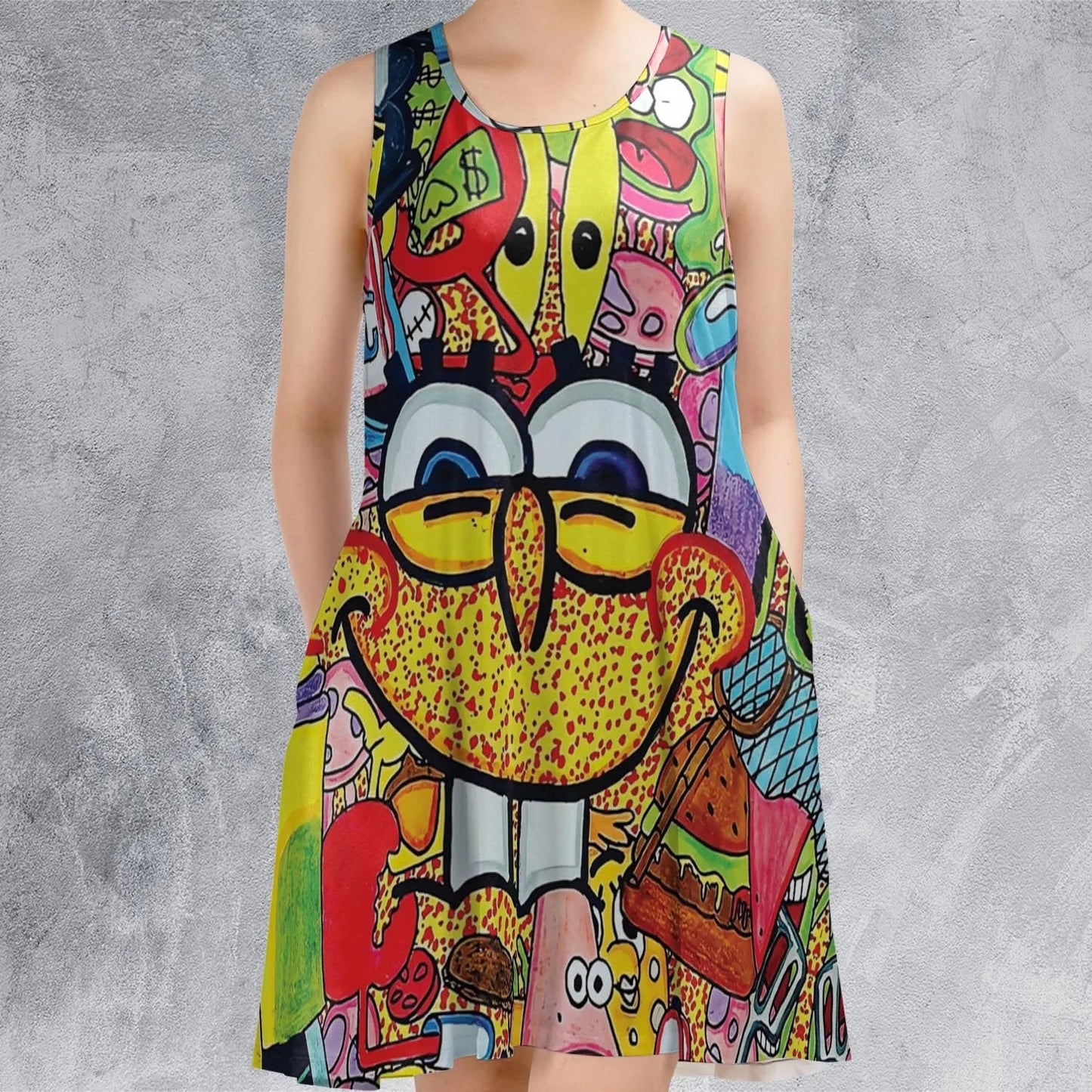 Casual Sleeveless Dress - FUEXBS4B