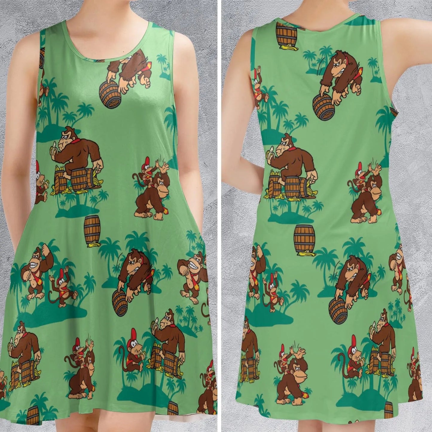 Casual Sleeveless Dress - HA84EHL1