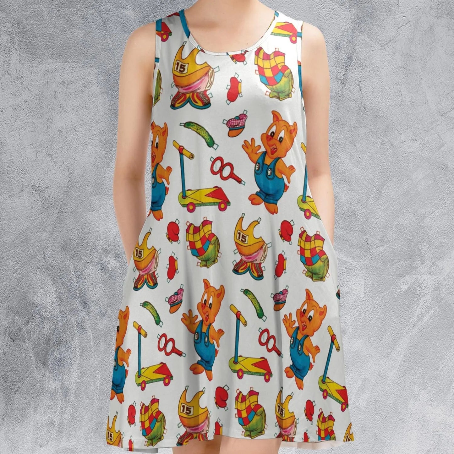 Casual Sleeveless Dress - FLME5ZC2
