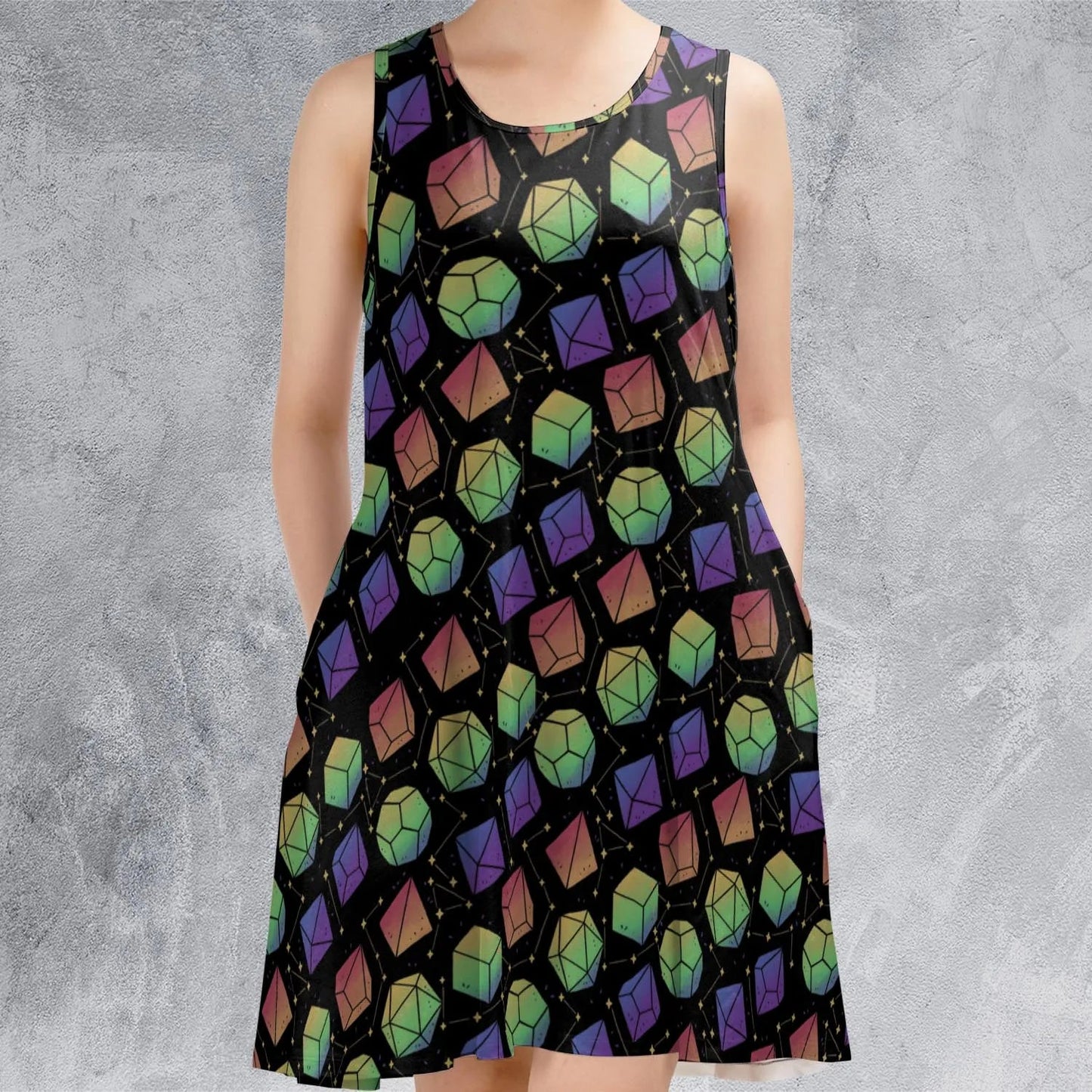 Casual Sleeveless Dress - 6B88CUNM