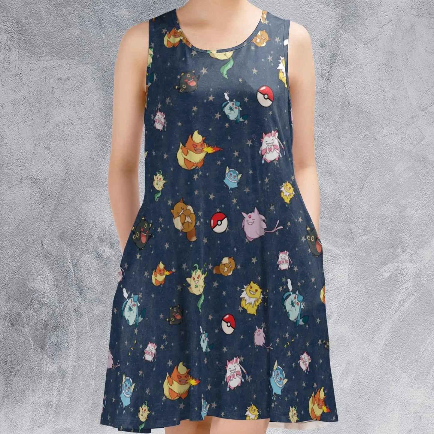 Casual Sleeveless Dress - 78LST6ZZ