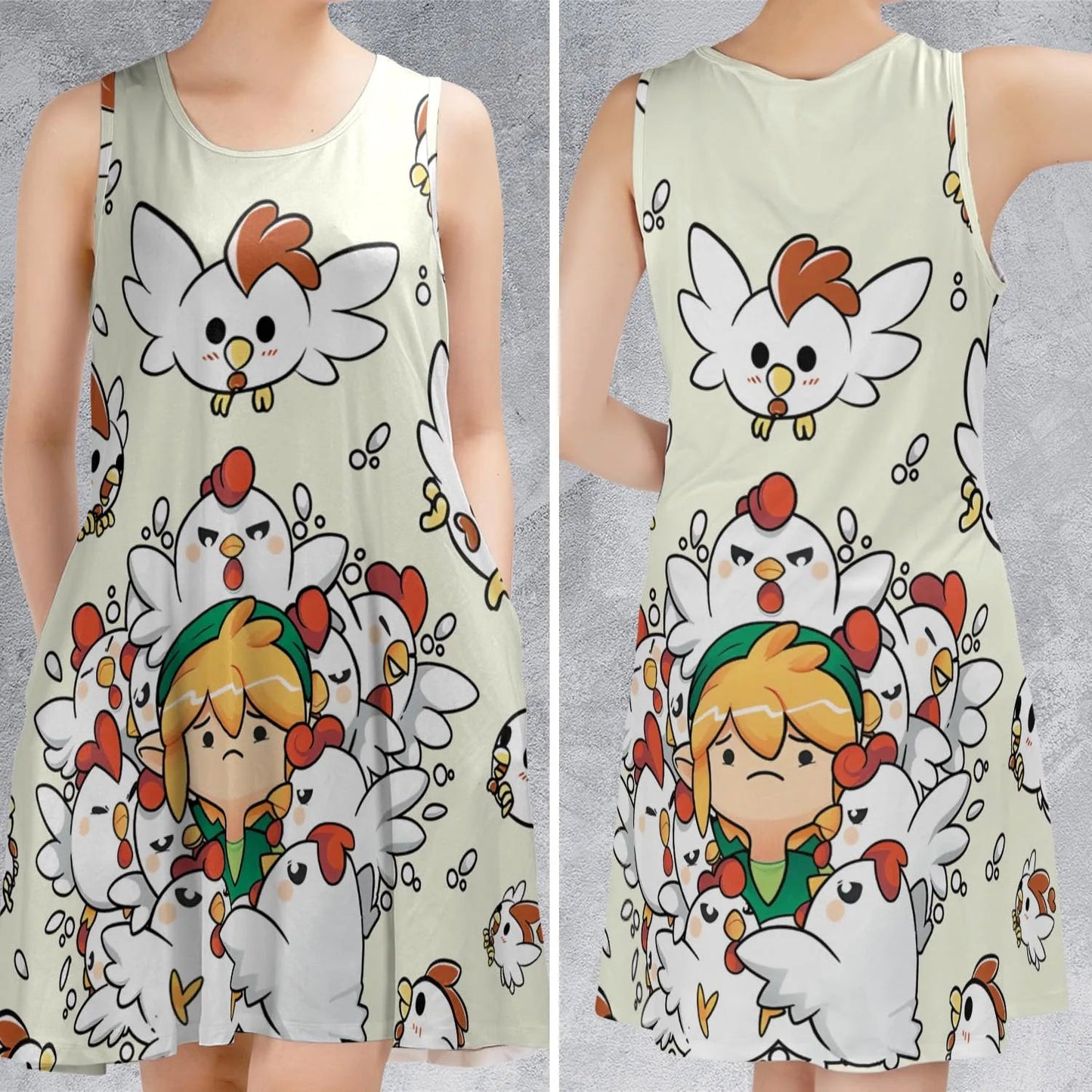 Casual Sleeveless Dress - YQA5DBY5