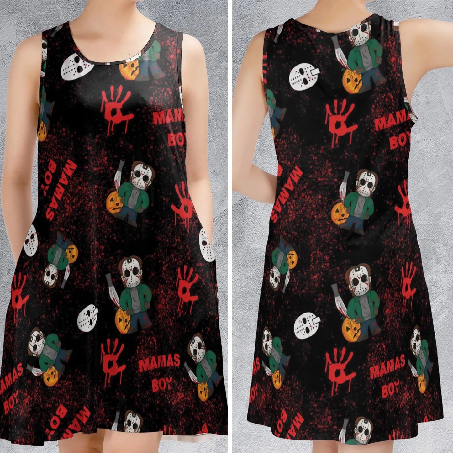 Casual Sleeveless Dress - 49NWWFRK