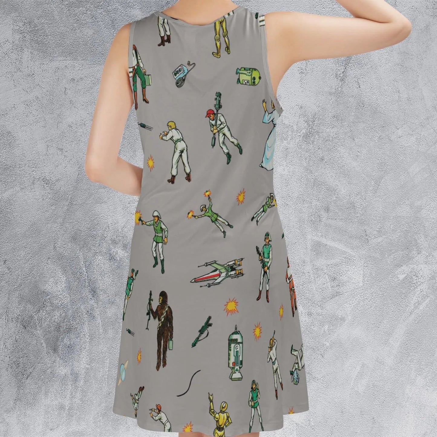 Casual Sleeveless Dress - HSQKLQW7