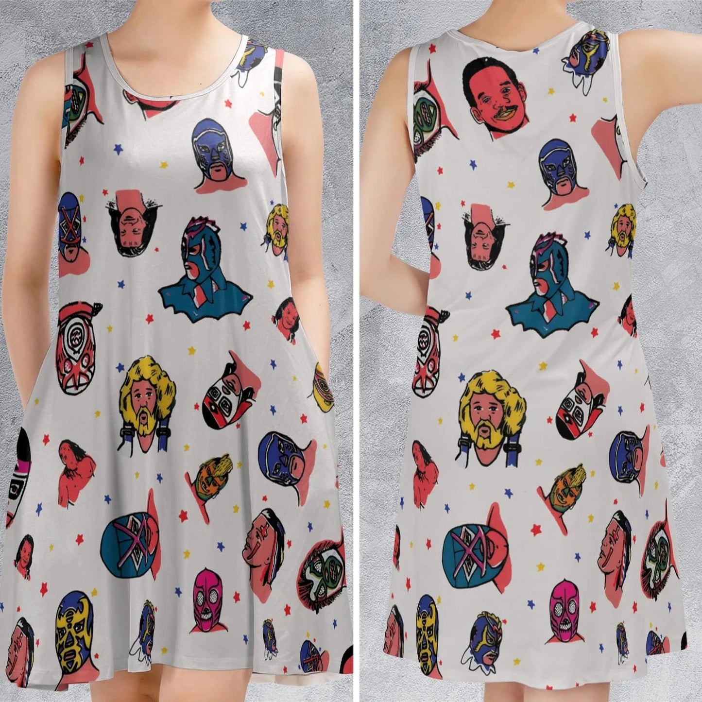 Casual Sleeveless Dress - 3JDWFT81