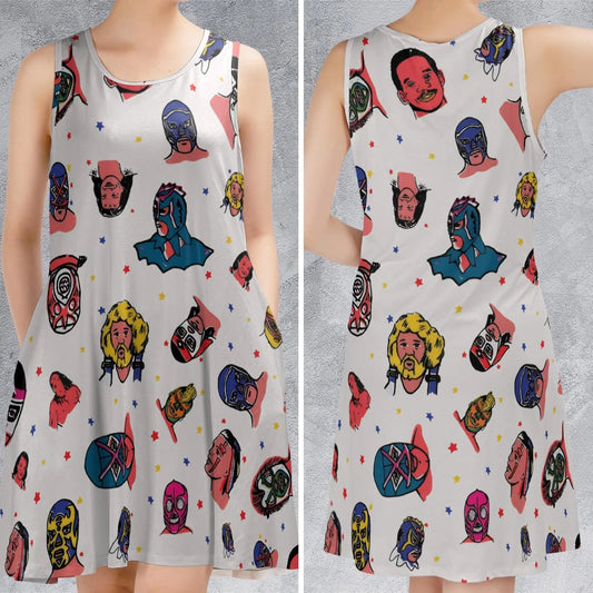 Casual Sleeveless Dress - 3JDWFT81