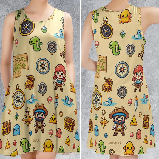 Casual Sleeveless Dress - 22LNX19B