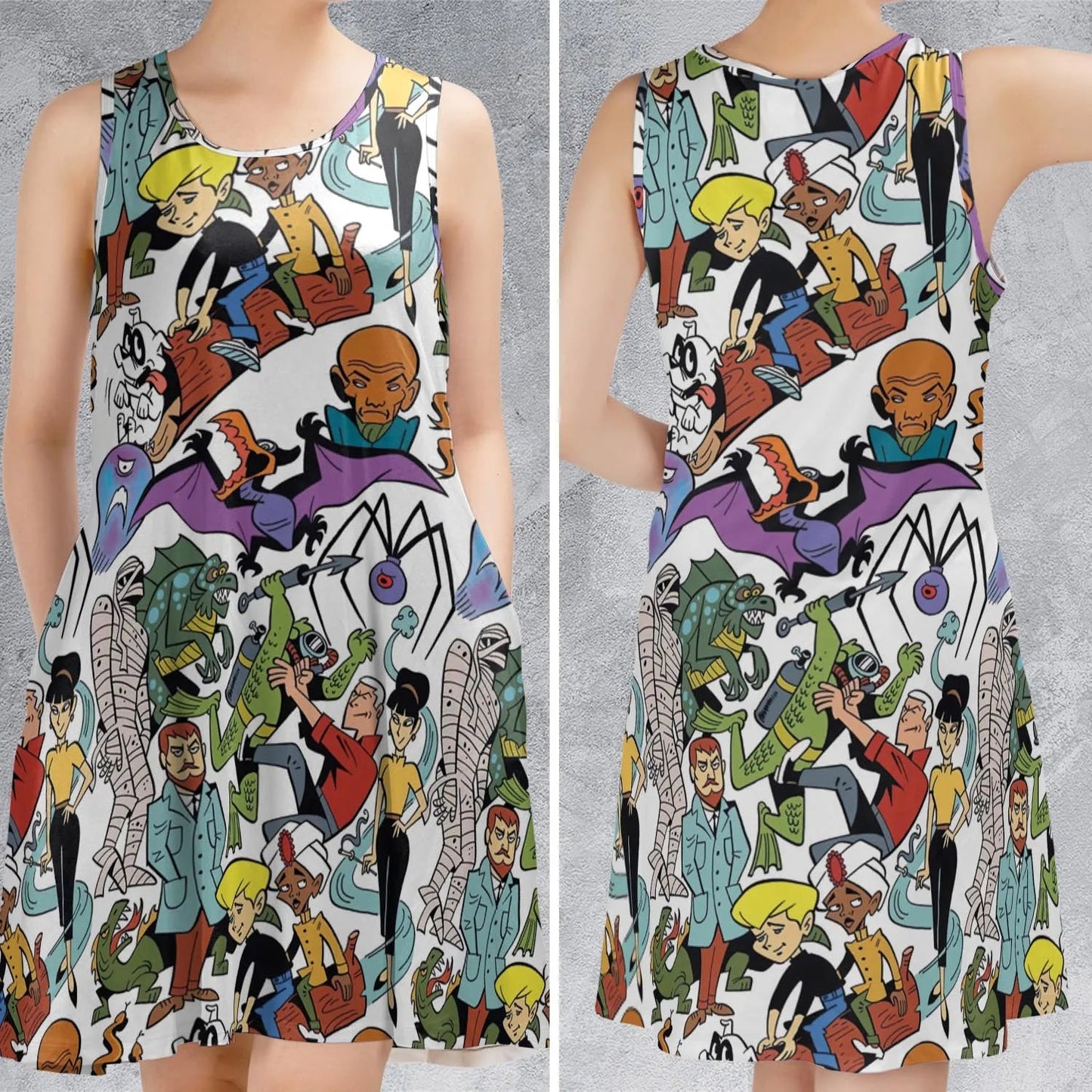 Casual Sleeveless Dress - 49JLDNLS