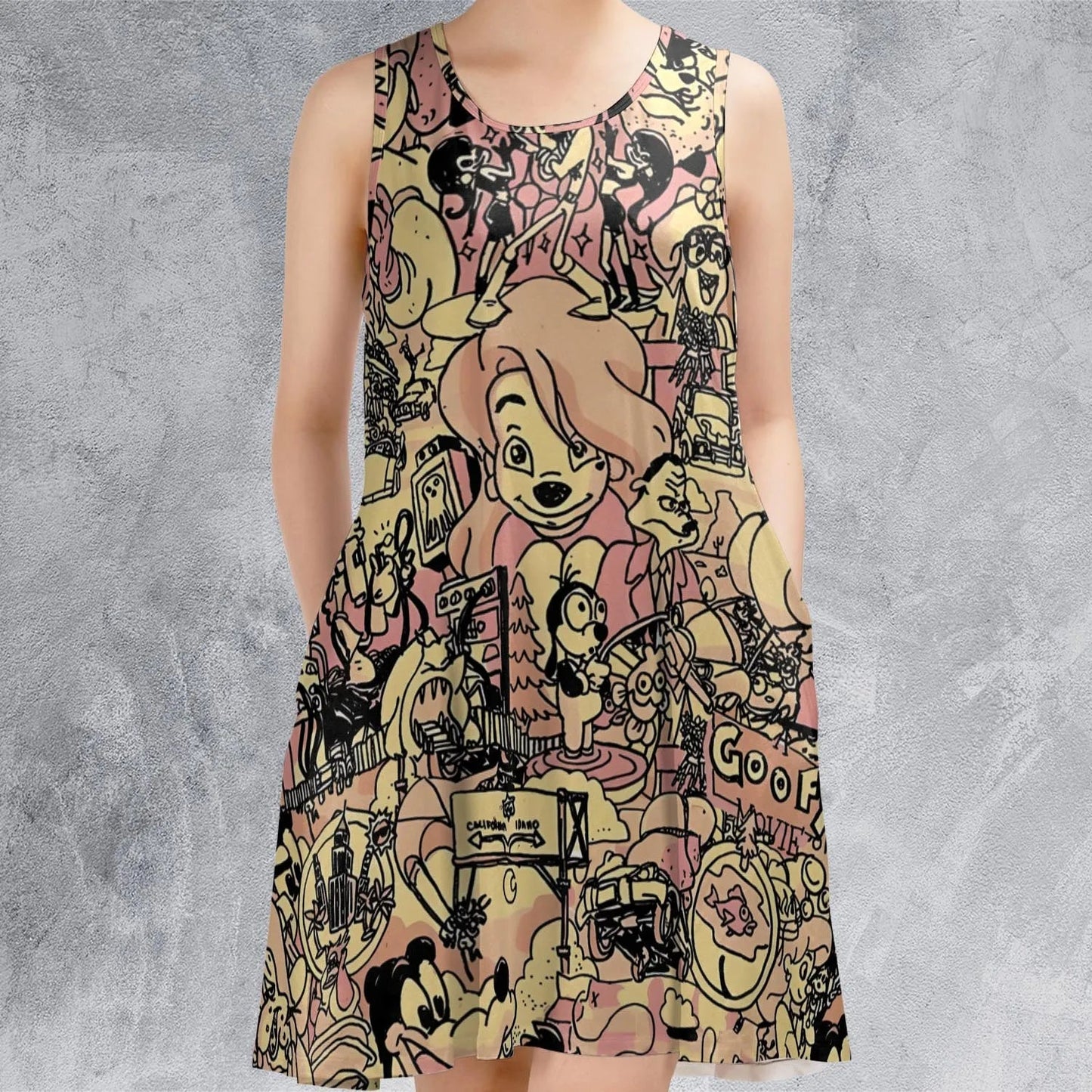 Casual Sleeveless Dress - 29W2UUAJ