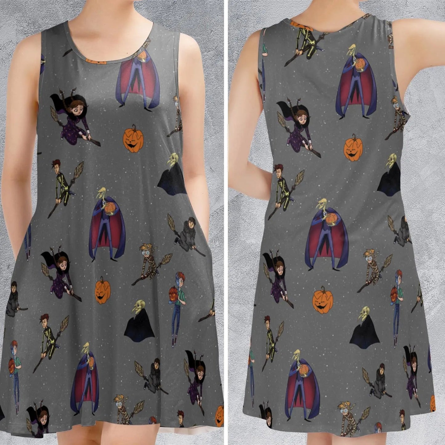 Casual Sleeveless Dress - 5MGBPBYT