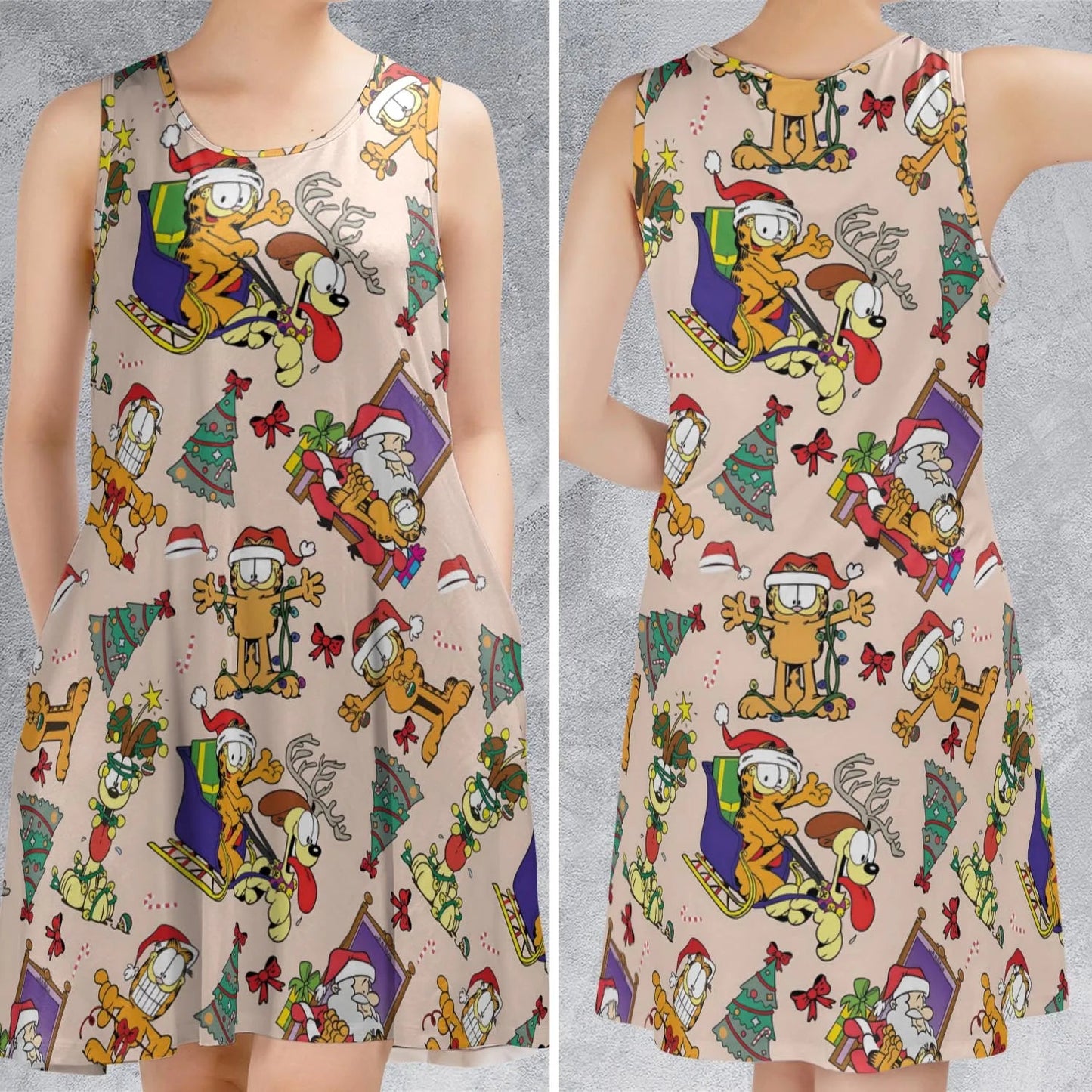 Casual Sleeveless Dress - 5ETB2V3S