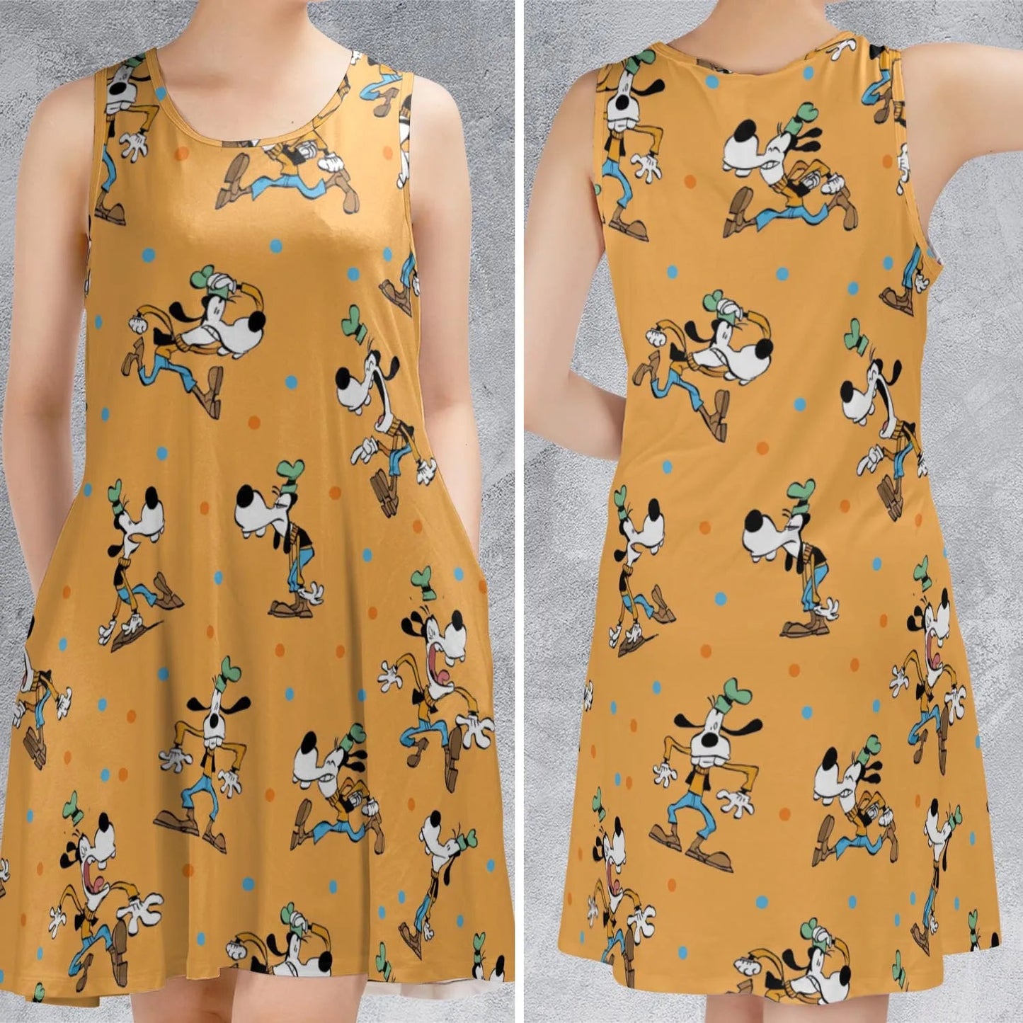 Casual Sleeveless Dress - GSU85PQB