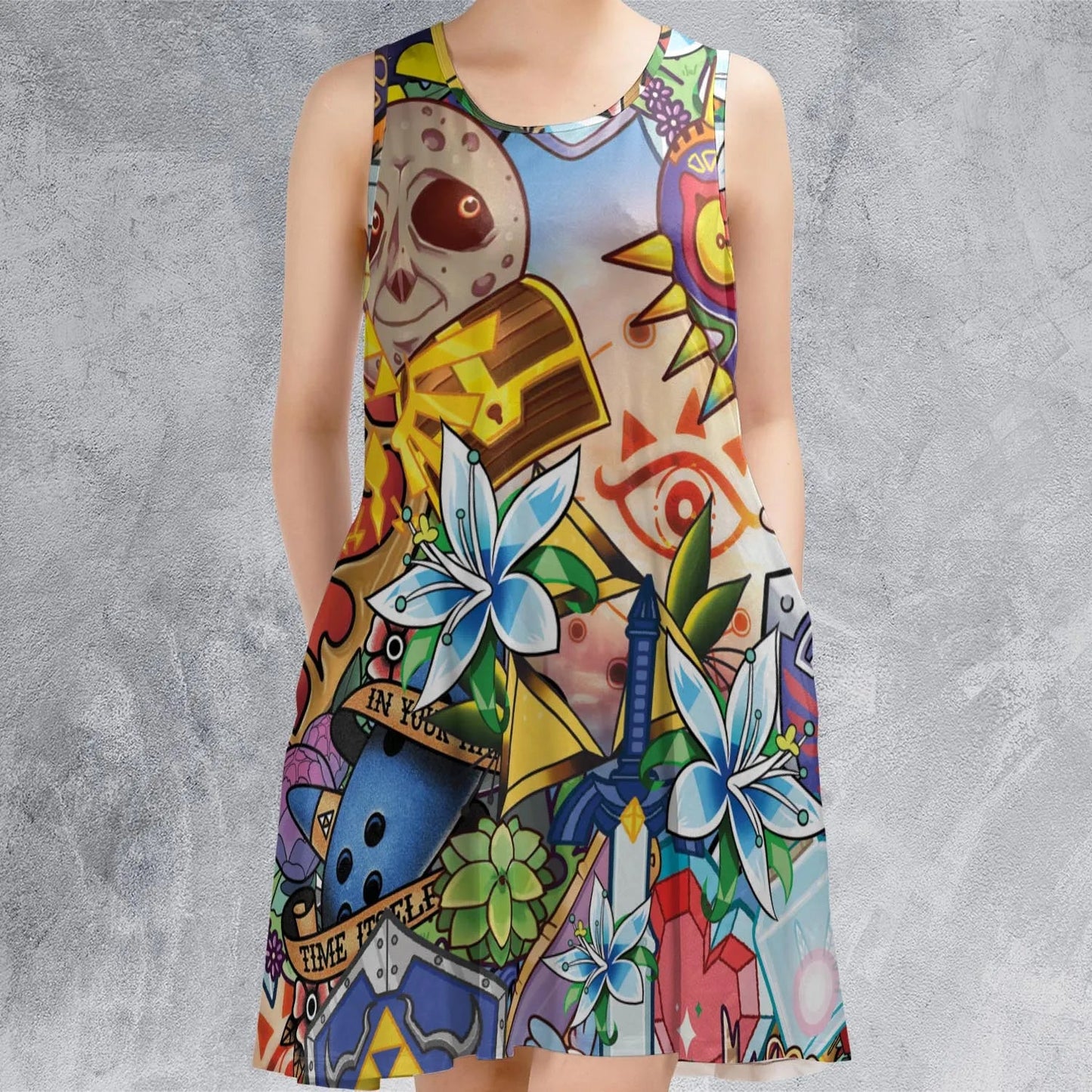Casual Sleeveless Dress - EK92D8GJ